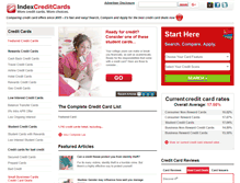 Tablet Screenshot of indexcreditcards.com